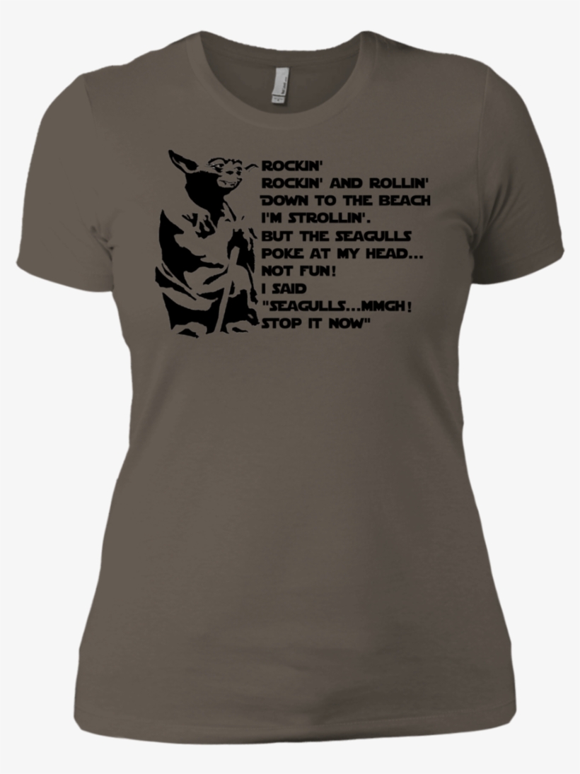 Yoda Seagulls Poke At My Head Next Level Ladies' Boyfriend - Irish Stout Irish Beer Obsessive Disorder St Patricks, transparent png download