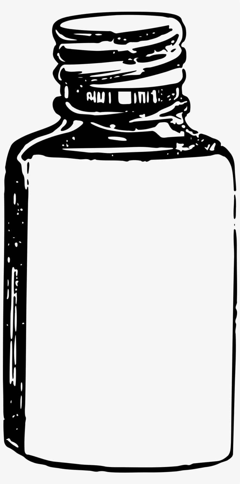 Pill Bottle Clipart Desktop Backgrounds Library - Medicine Bottle Clipart Black And White, transparent png download