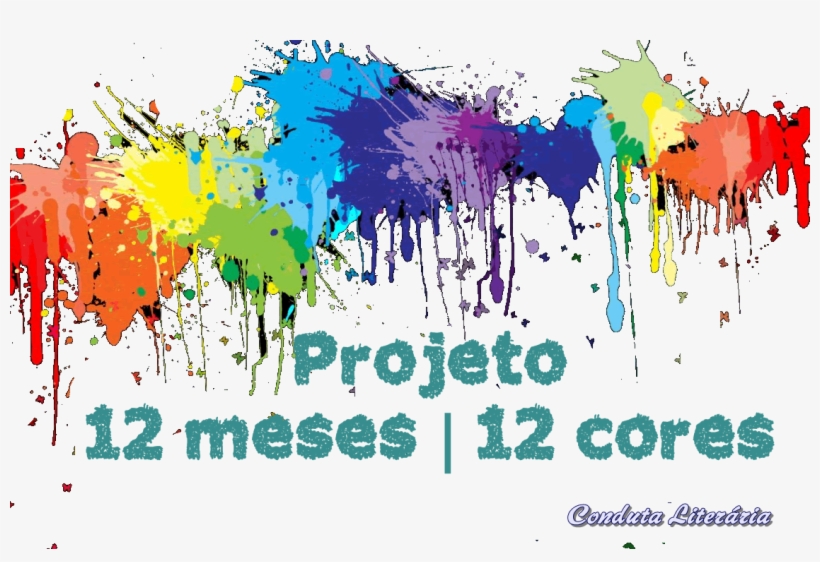 12 Meses, 12 Cores - Paint Splatters, transparent png download