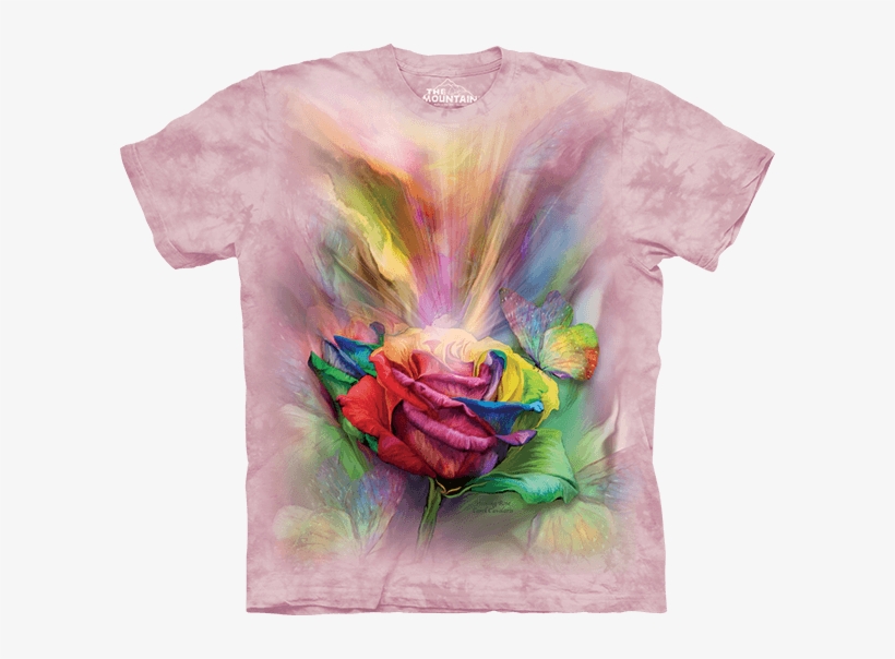 The Mountain T Shirt Healing Rose T Shirt By Carol - Mountain T Shirts Horses, transparent png download