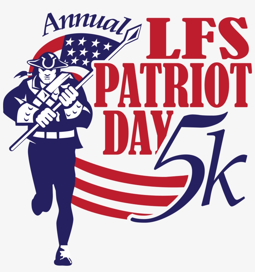 Lfs Patriot Day 5k - American Patriot Holding Brandish Flag Grayscale Card, transparent png download
