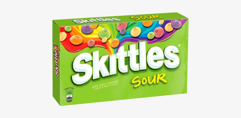 Skittles Sour Box - Skittles Sour Theater Box, transparent png download