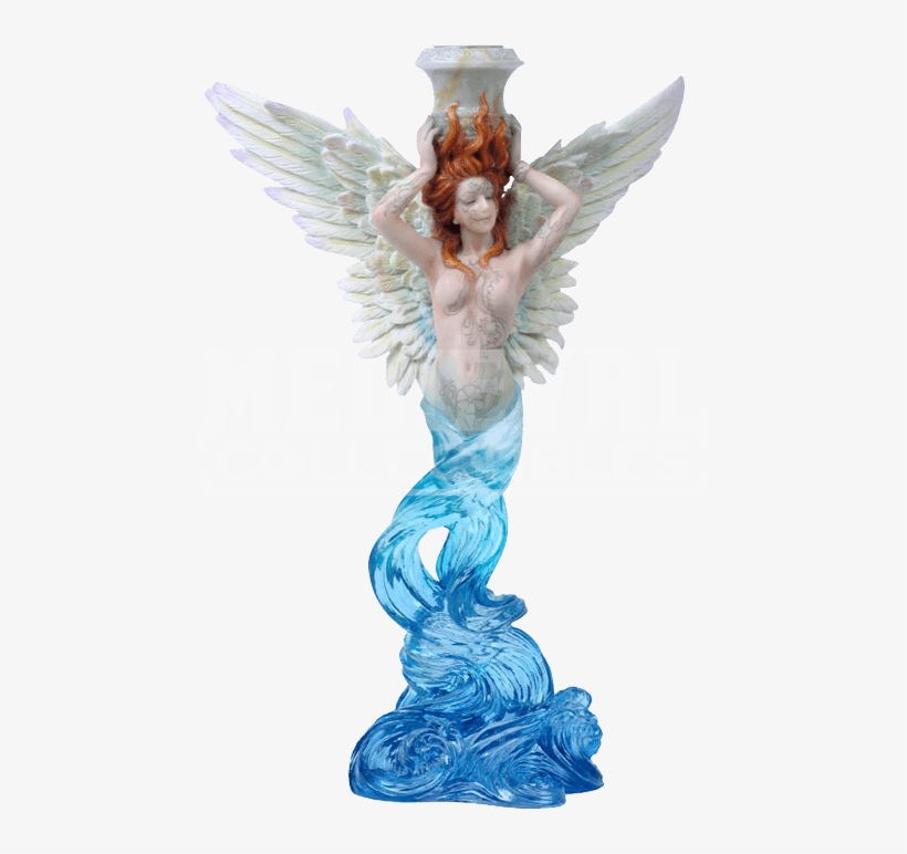 Tattooed Angel Candle Holder - Unicorn Studios Wu74930aa Fant, transparent png download