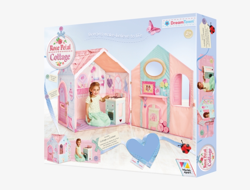 Rose Petal Cottage By Dreamtown - Dream Town Rose Petal Cottage And Cooker Playset, transparent png download