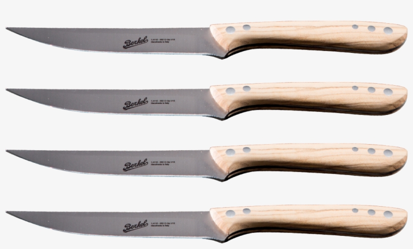Maxi Set Of 4 Steak Knives Olive - Steak Knife, transparent png download