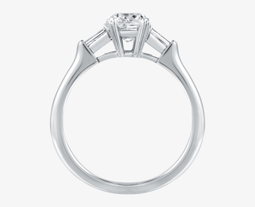 Celebrate True Love With The House's Classic Winston™ - Engagement Ring, transparent png download