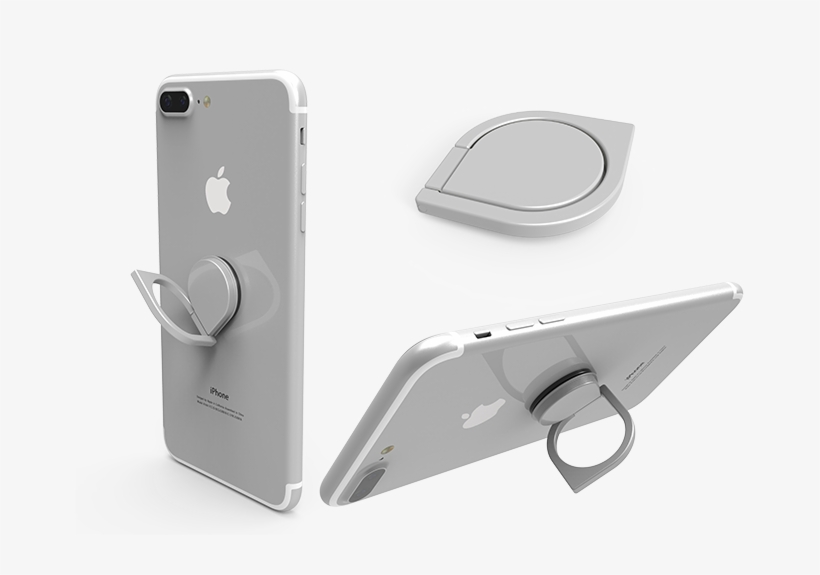 Ringspinner Phone Ring Holder And Spinner - Ring Spinner Phone Ring Holder And Spinner Silver, transparent png download