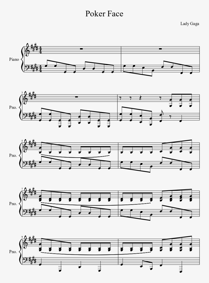 Print - Moon Piano Sheet Music, transparent png download