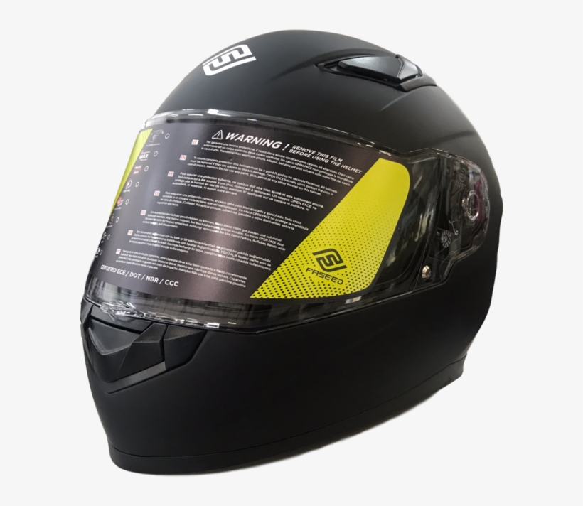 Faseed 816 Matt Black Helmet - Motorcycle Helmet, transparent png download