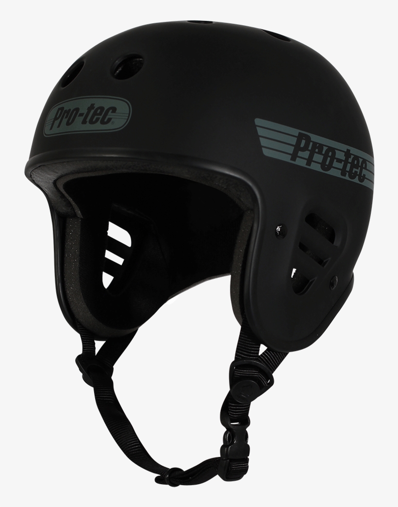 Black Full Cut Skate Helmet Protec Full Cut Helmet Matte Black PNG