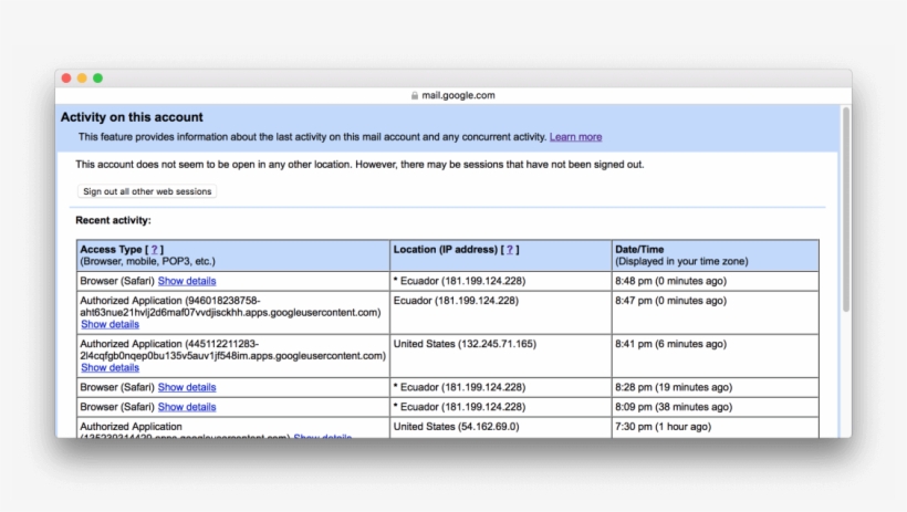 If You Just Need To Make Sure You're Logged Out Everywhere, - Gmail Account, transparent png download