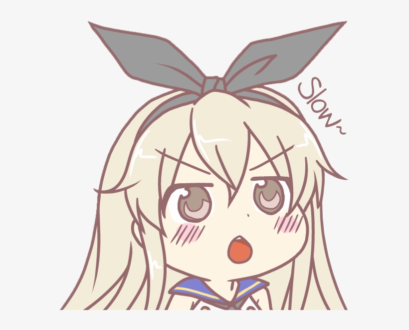 [ Img] - Ohayo Face Shimakaze, transparent png download