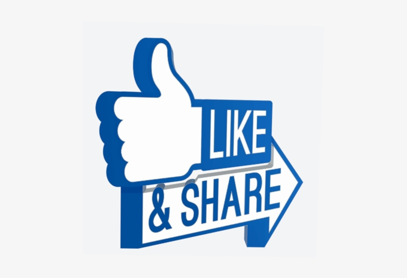 Like Icon Png - Like And Share My Page, transparent png download