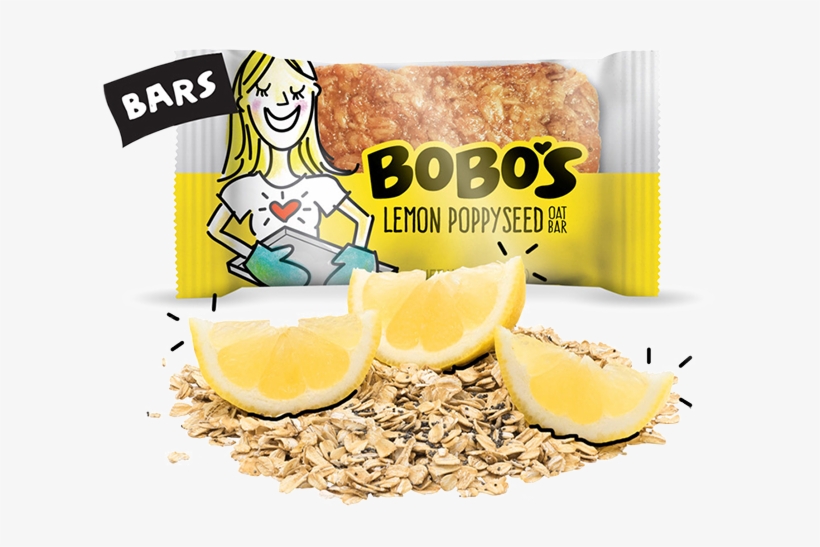 Lemon Poppyseed Oat Bar - Bobo's Oat Bars, transparent png download