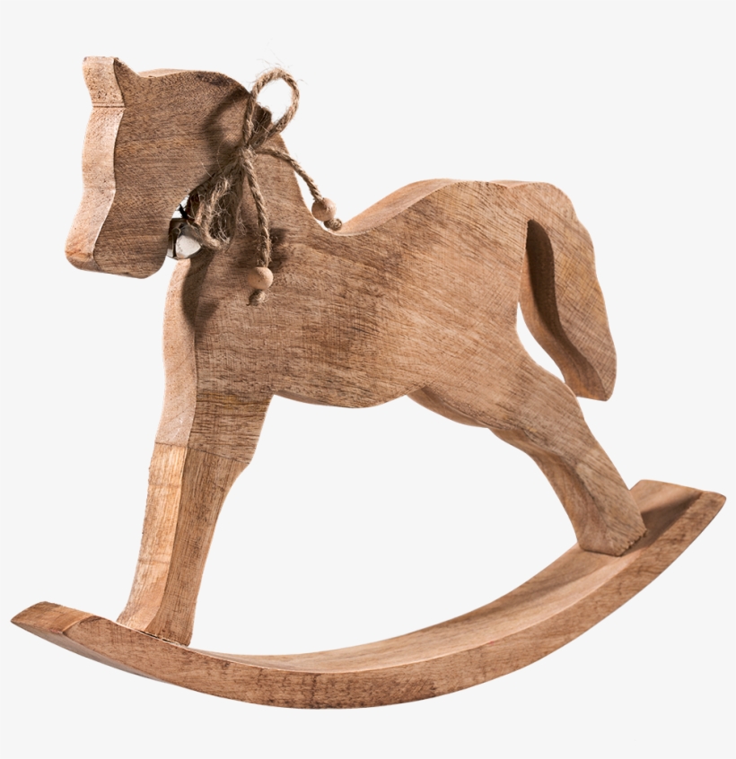 Wooden Rocking Horse With Little Bell, transparent png download