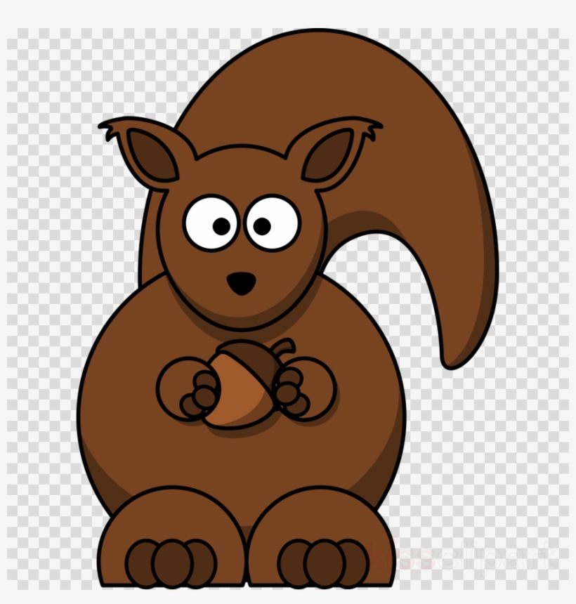Cartoon Squirrel Clipart Squirrel Chipmunk Rodent - Png Cartoon Squirrel, transparent png download