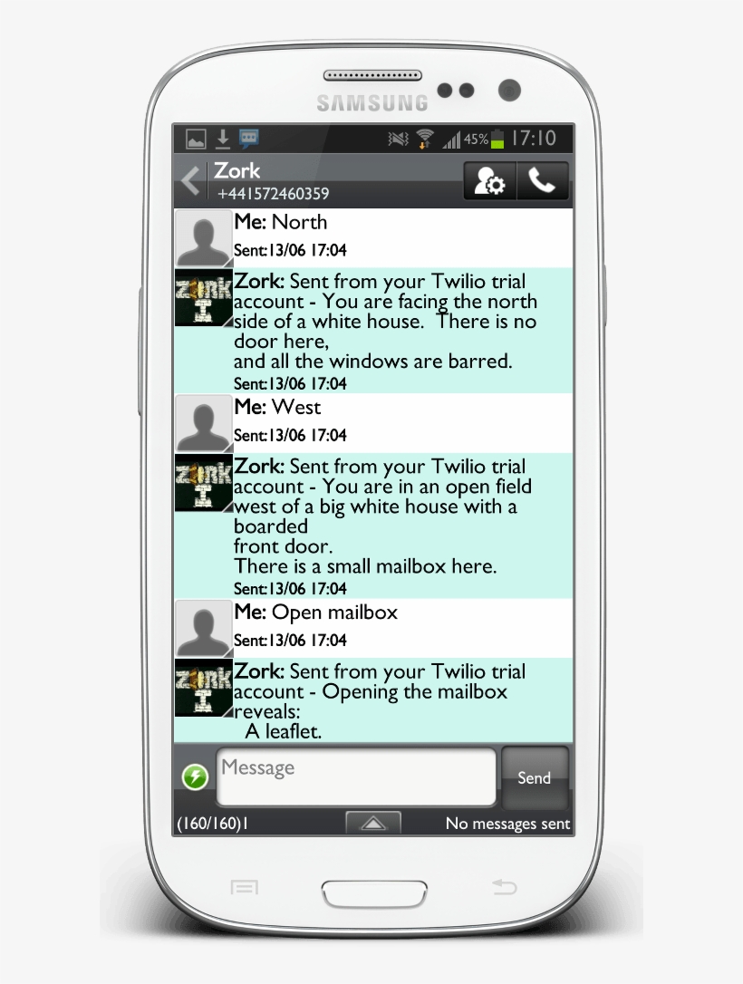 Twilio Zork Sms - Smartphone, transparent png download