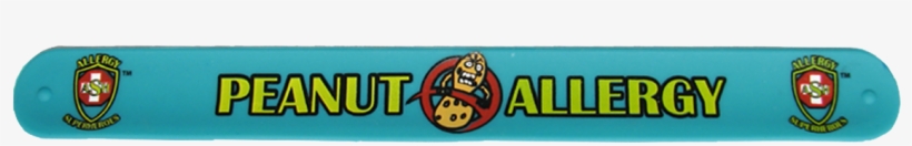 Peanut Allergy Superhero Slap Bracelet - Label, transparent png download