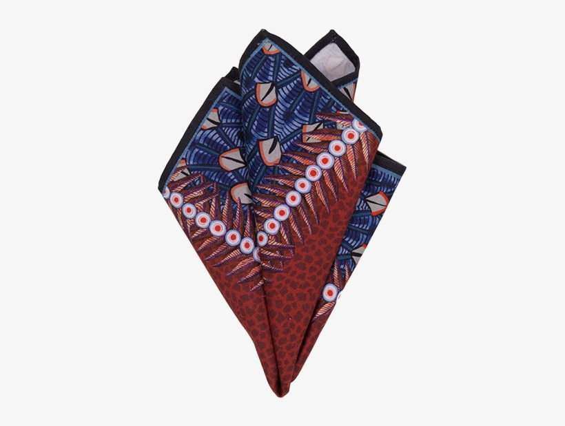 Feather Napkins In Royal Red - Chocolate, transparent png download