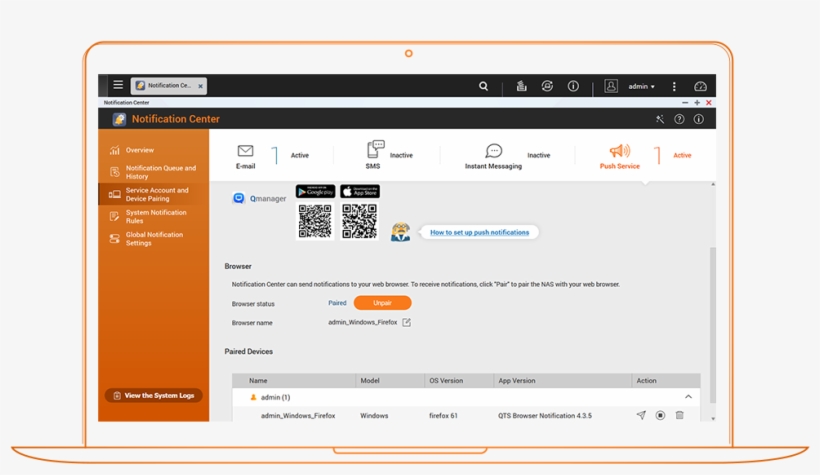 Instant Message , And Push Notification (the Qmanager - Network-attached Storage, transparent png download