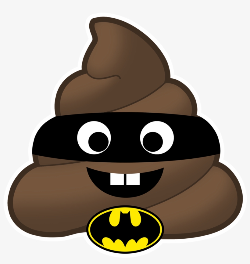 Bat Poop Emoji Pop Studios Props Png Bat Man Emoji - Batman, transparent png download