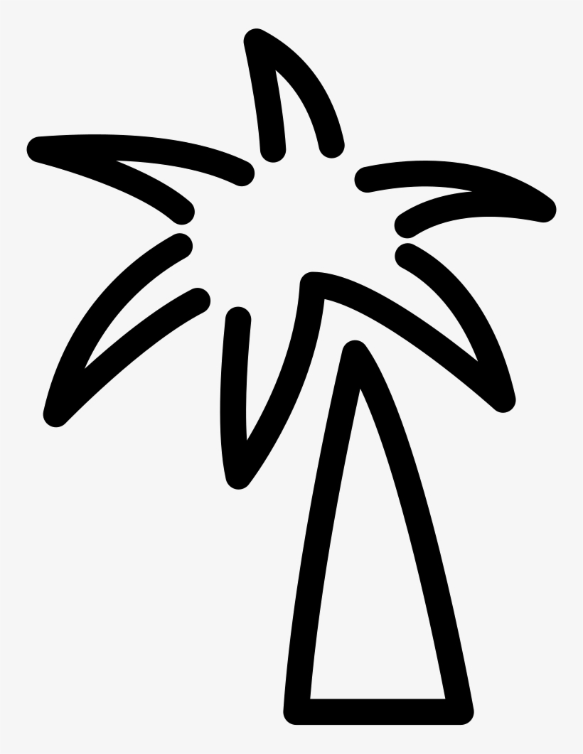 Palm Tree Doodle Comments - Palm Tree Doodle Png, transparent png download