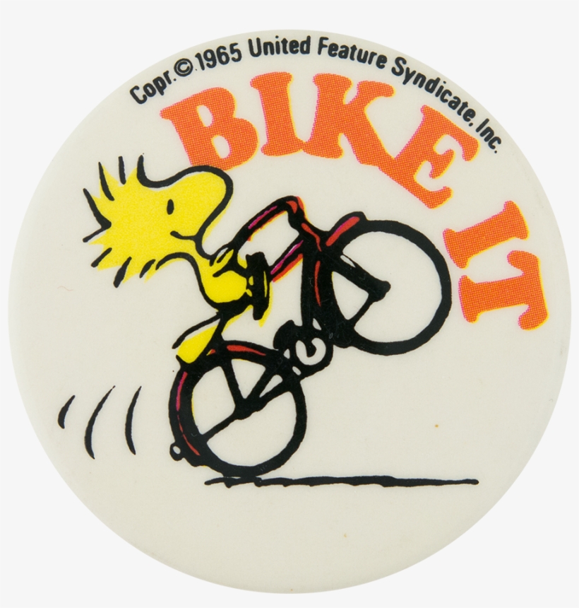 Woodstock Bike It - Riding Into The Weekend Snoopy, transparent png download