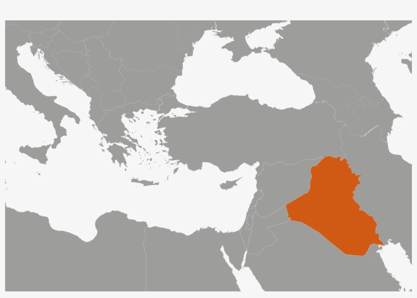 Iraq - Mediterranean Sea Silhouette, transparent png download