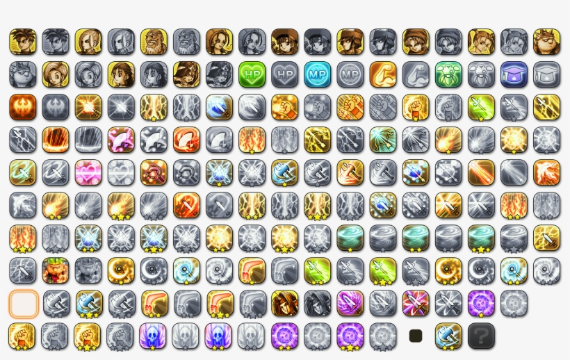 Click For Full Sized Image Spells & Abilities - Transparent Game Ability Icons, transparent png download