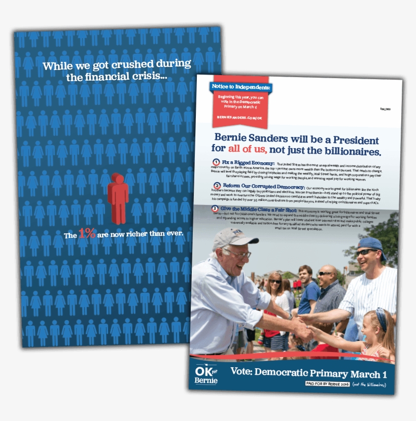 Ok For Bernie - Bernie Sanders Mail Ads, transparent png download