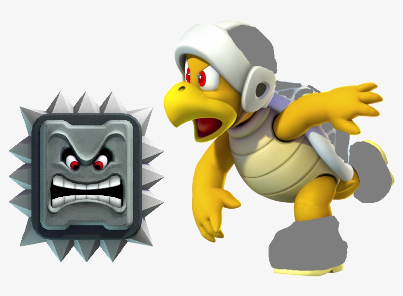 Thwomp Bro - Super Smash Bros Switch Amiibo, transparent png download
