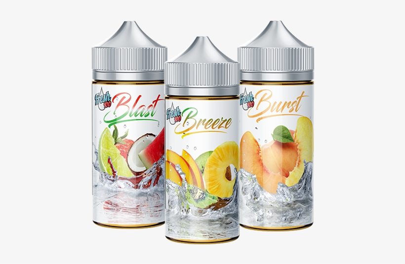 3 Pack Fresh 100 E Liquid - Electronic Cigarette, transparent png download