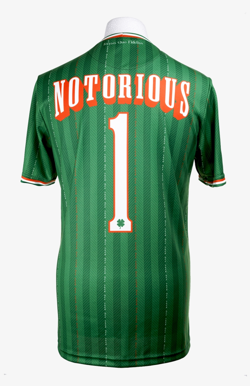 Conor Mcgregor Feck Off Football Shirt Back Feck PNG Image