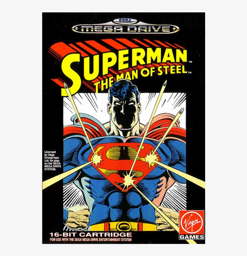 Superman The Man Of Steel Mega Drive, transparent png download
