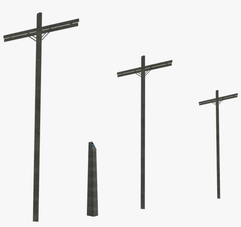 The Poles Are Then Used As Light, Traffic Monitoring - Cross, transparent png download