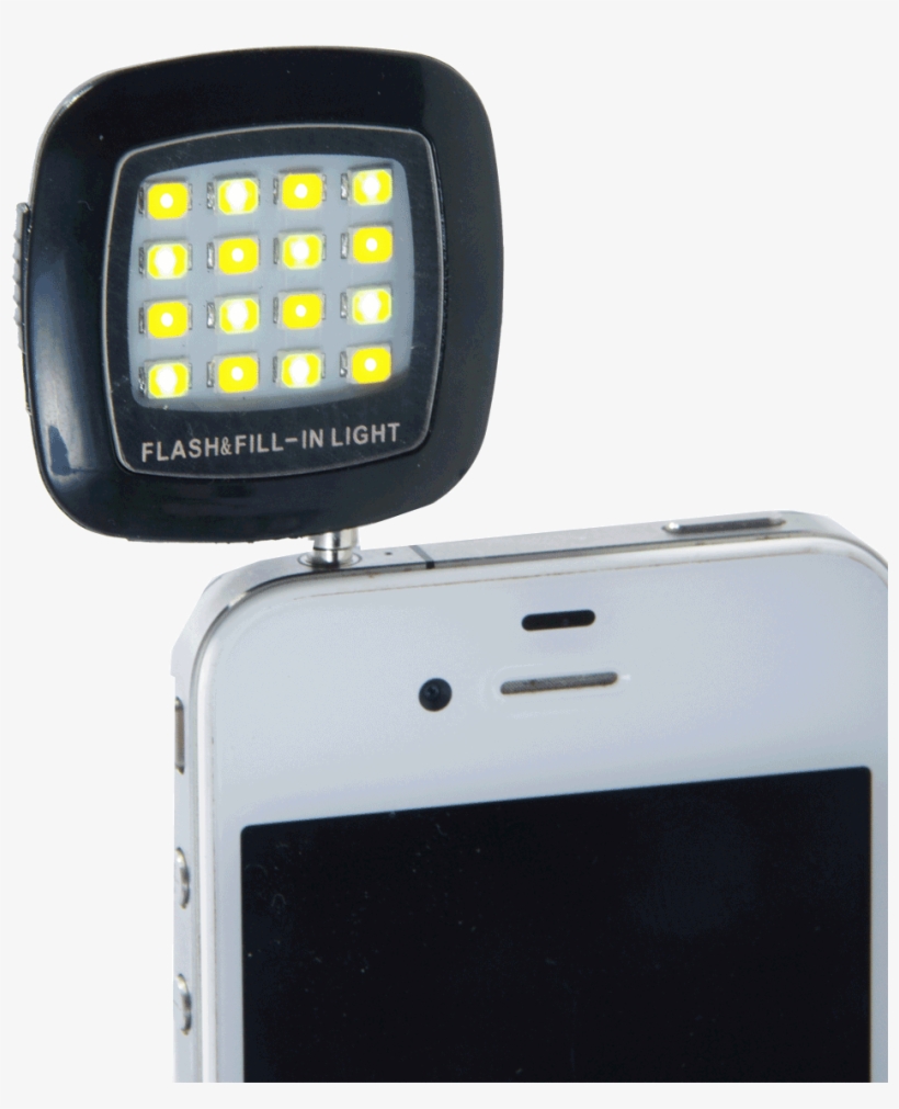 Zuma Led 16 Light/flash For Smartphone-black - Zuma Mini Video Light/flash Led-16 Black Mini Video, transparent png download