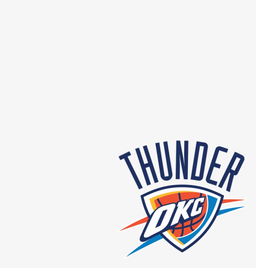Go, Oklahoma City Thunder - Fathead Nba Logo Wall Decal Nba Team: Oklahoma City, transparent png download