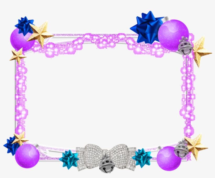 Purple Star Frame By Writerfairy On Clipart Library - Purple Christmas Frame Png, transparent png download