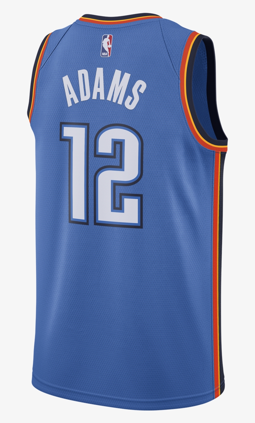 9fa3c Af5ca Oklahoma City Thunder Steven Adams Nike - Oklahoma City Thunder, transparent png download