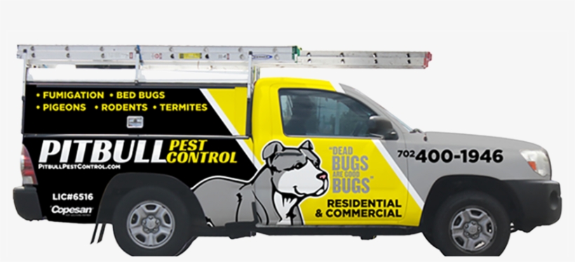 Pitbull Pest Control Truck Dog - Pitbull Pest Control, transparent png download