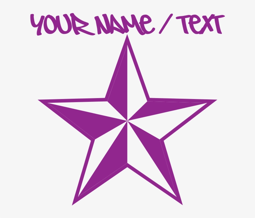 Purple Star Tattoo Pajamas - Purple Star Tattoo Shower Curtain, transparent png download
