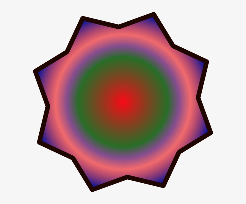 How To Set Use Purple Green Gradient Star Svg Vector, transparent png download