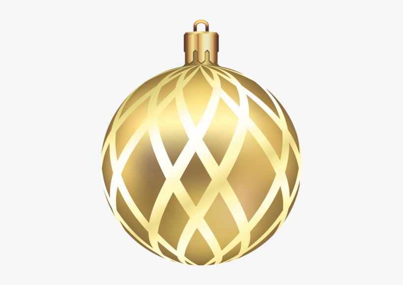 Gold Christmas Ball Clipart - Esfera Navideña Dorada Png, transparent png download