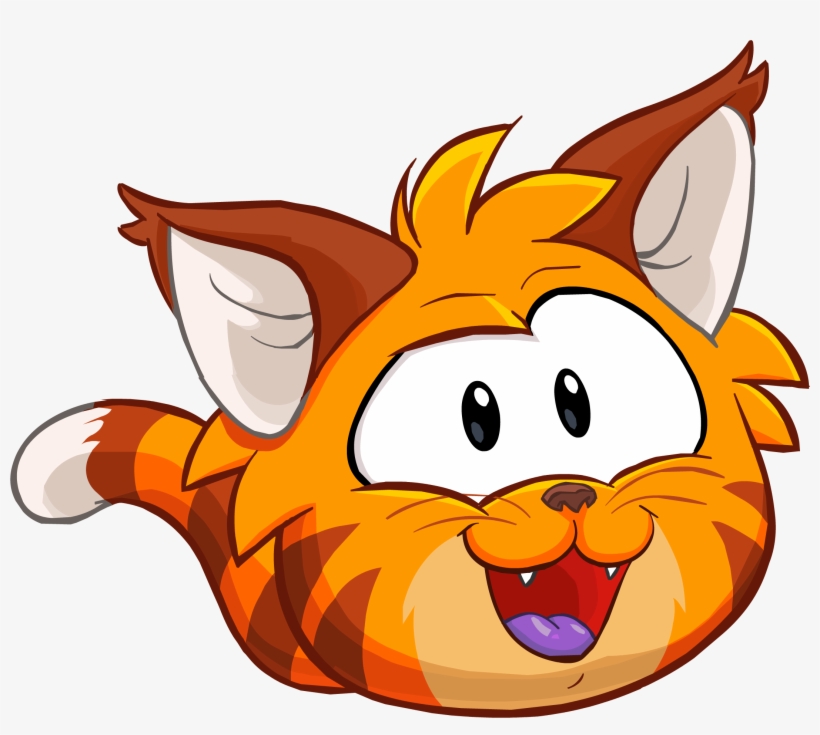 Puffle 2014 Transformation Player Card Orange Tabby - Club Penguin Cat Puffle, transparent png download