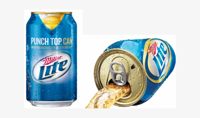 Soda Can Top Png - Miller Lite Vent Can, transparent png download
