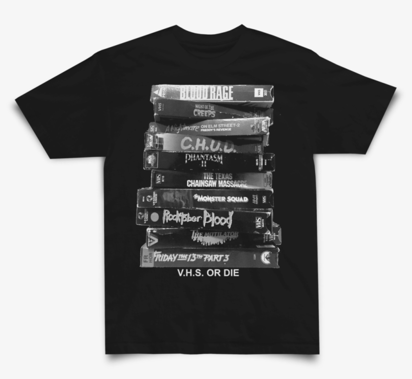 Vhs Or Die Shirt Black - Star Of Wish, transparent png download