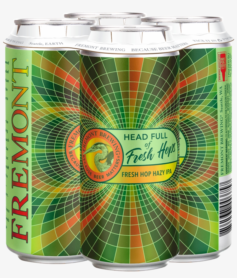 Head Full Of Fresh Hops 4-pack 16oz Cans - Hops, transparent png download