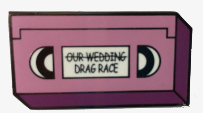 'drag Race' Vhs Tape Pin Twistedegos - Label, transparent png download