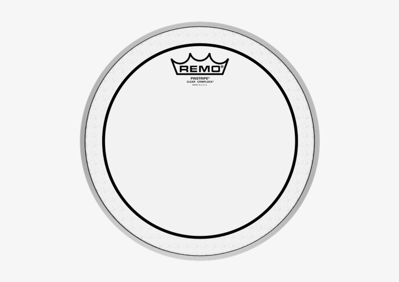 Pinstripe® Clear Crimplock® Tenor Drumhead, 10" - Remo 10 Inch Drum Head Coated Top Clear Dot Batte, transparent png download