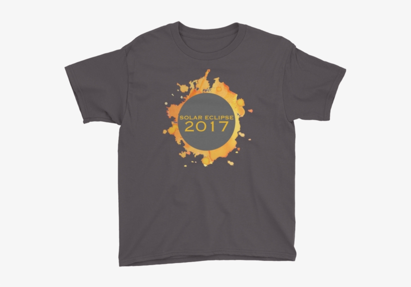 2017 Solar Eclipse Watercolor Burst - T-shirt, transparent png download